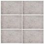 Voir la diapositive 1 : ATMOSPHERA Lot de 6 sets de table effet béton AUTHENTIQUE - 45 x 30 cm