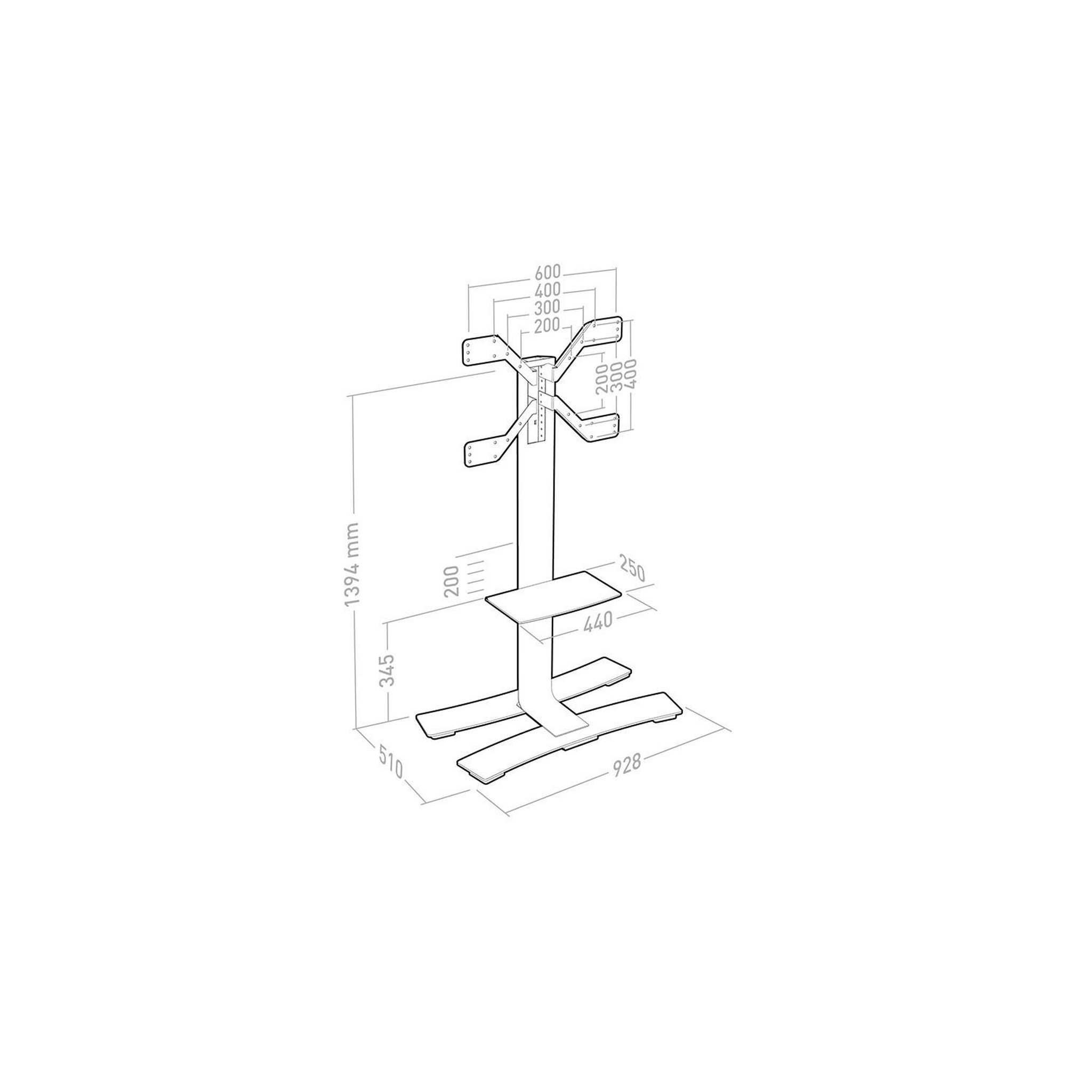 Voir la diapositive 3 : Erard Erard 039051 support pour téléviseur 190,5 cm (75 )