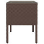 Voir la diapositive 4 : VIDAXL Table d'appoint marron 53x37x48 cm poly rotin et verre trempe