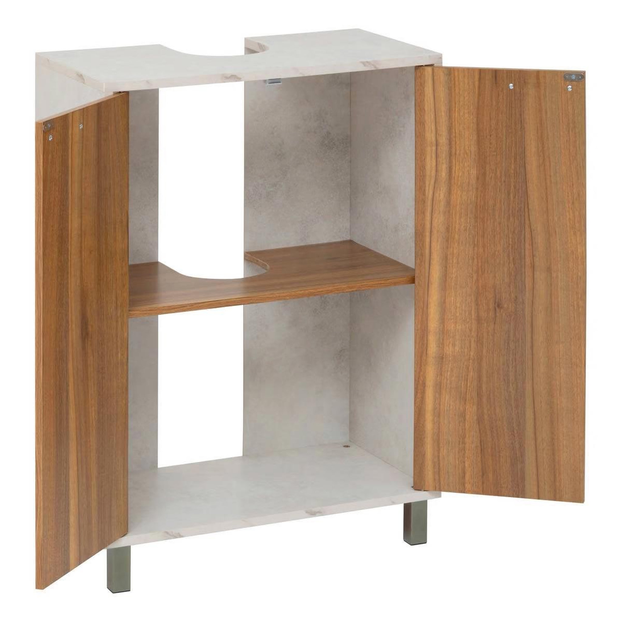 Voir la diapositive 2 : FIVE Meuble sous lavabo  côme  80cm beige