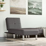 Voir la diapositive 1 : VIDAXL Chaise longue gris similicuir