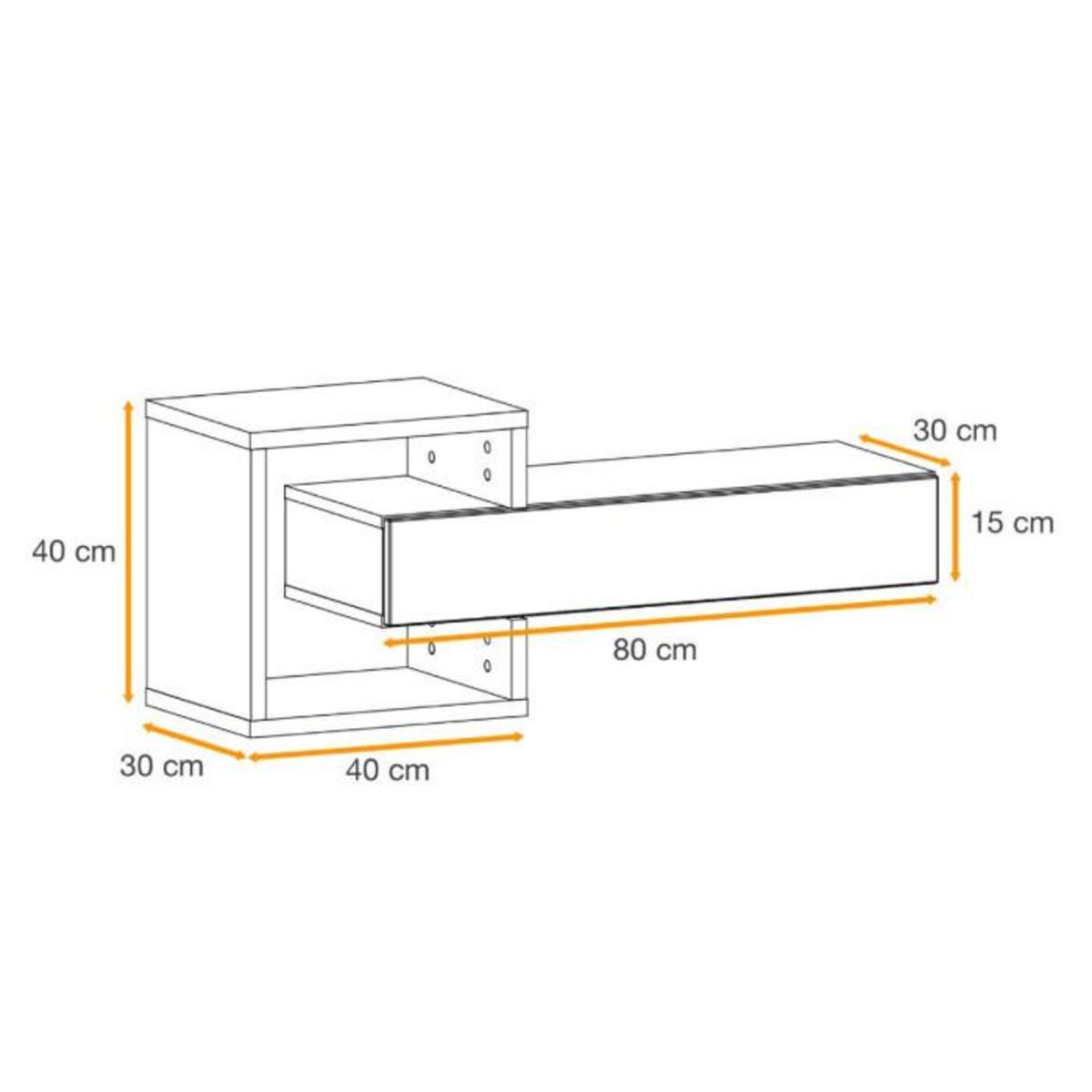 Paris Prix Ensemble Meubles de Dressing  Easy  160cm Noir