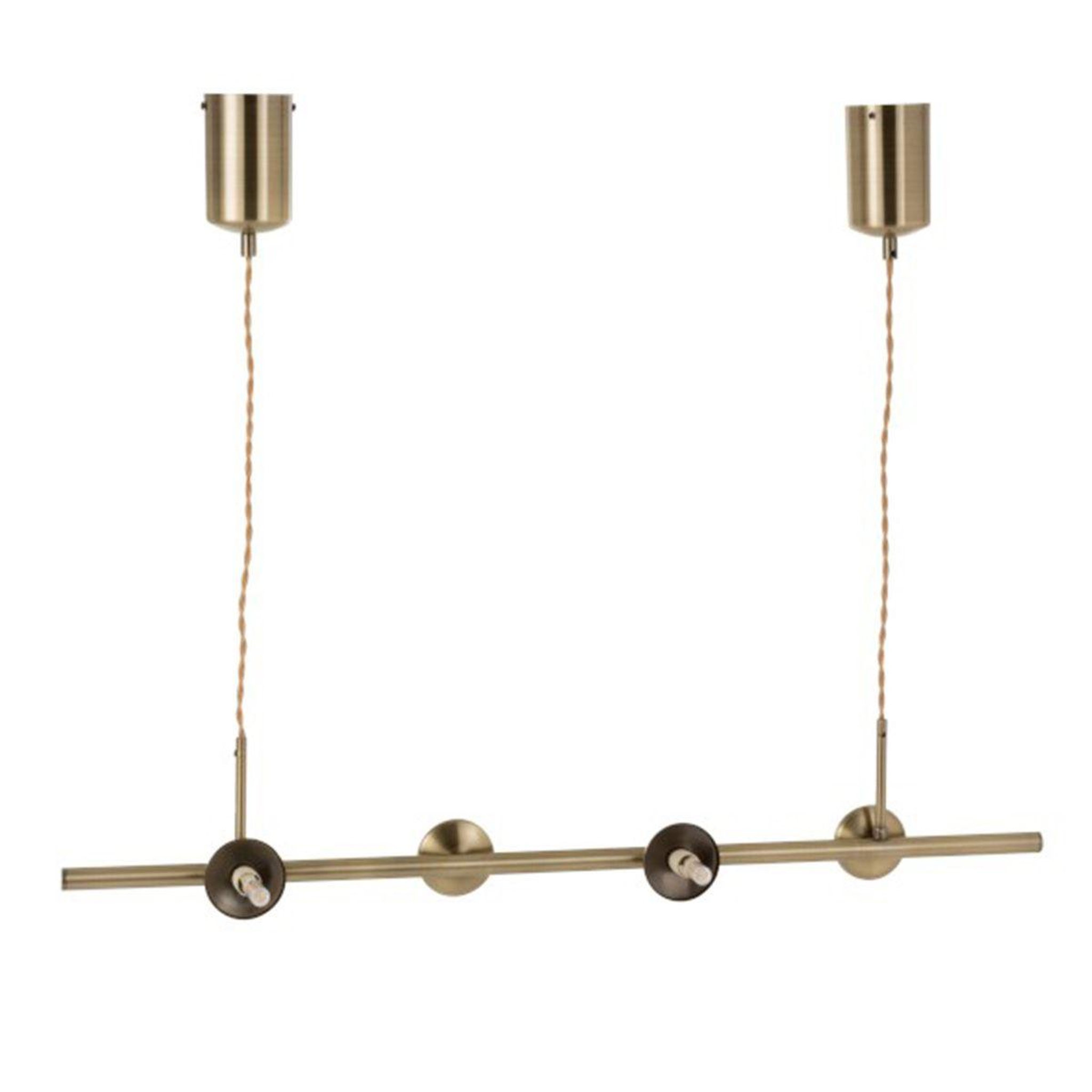 J-LINE Pied de lampe 4 têtes suspension  yuks  156cm or