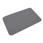 Paris Prix Tapis de Bain Microfibre  Vitamine II  45x75cm Anthracite