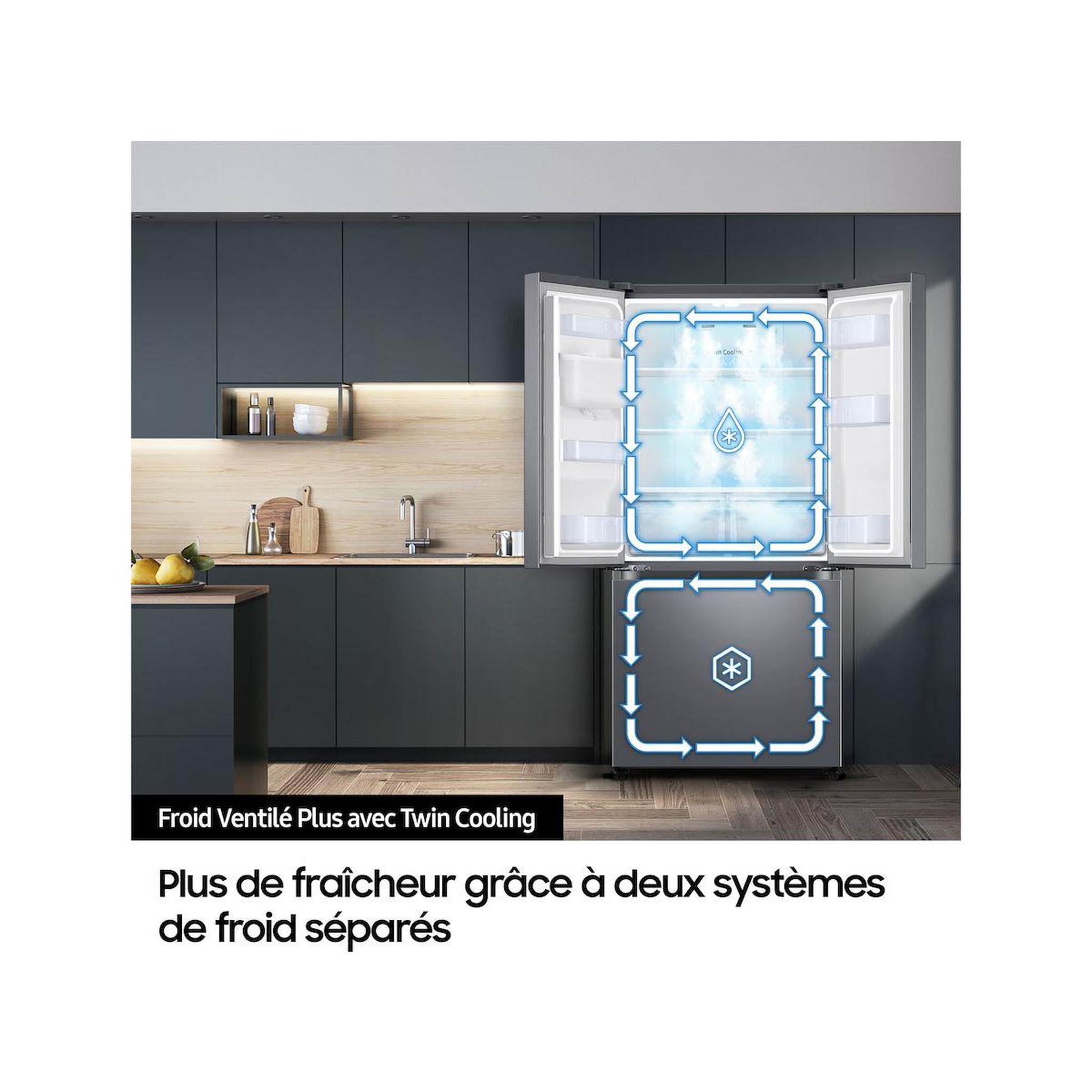 Voir la diapositive 5 : Samsung Réfrigérateur multi portes rf48a401eb4