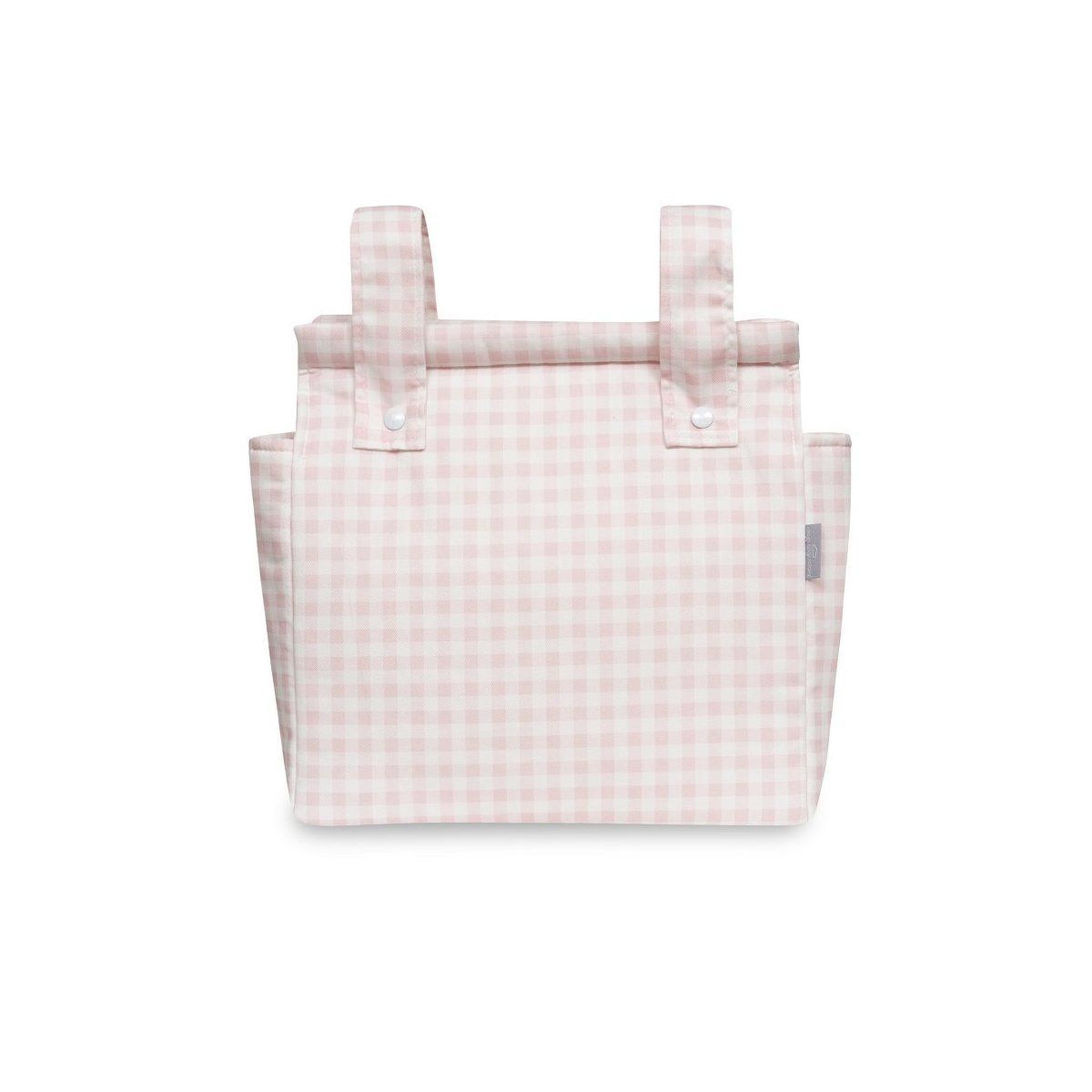INTERBABY Sac de poussette  vichy - rose - se suspend au guidon