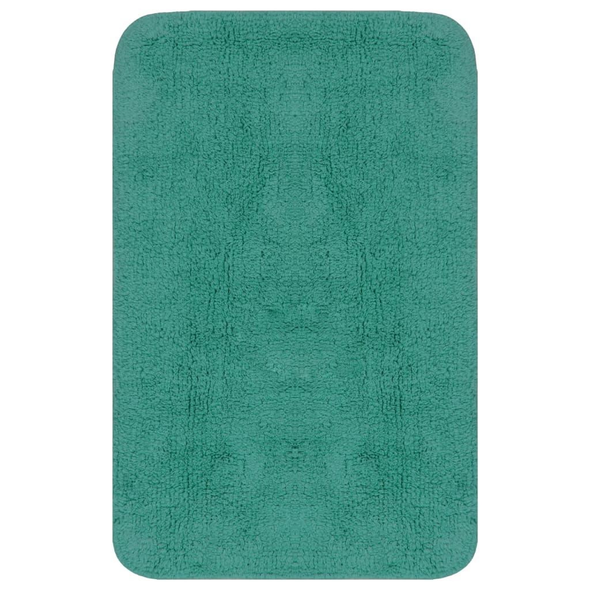 Voir la diapositive 2 : VIDAXL Tapis de salle de bain 2 pcs Tissu Turquoise