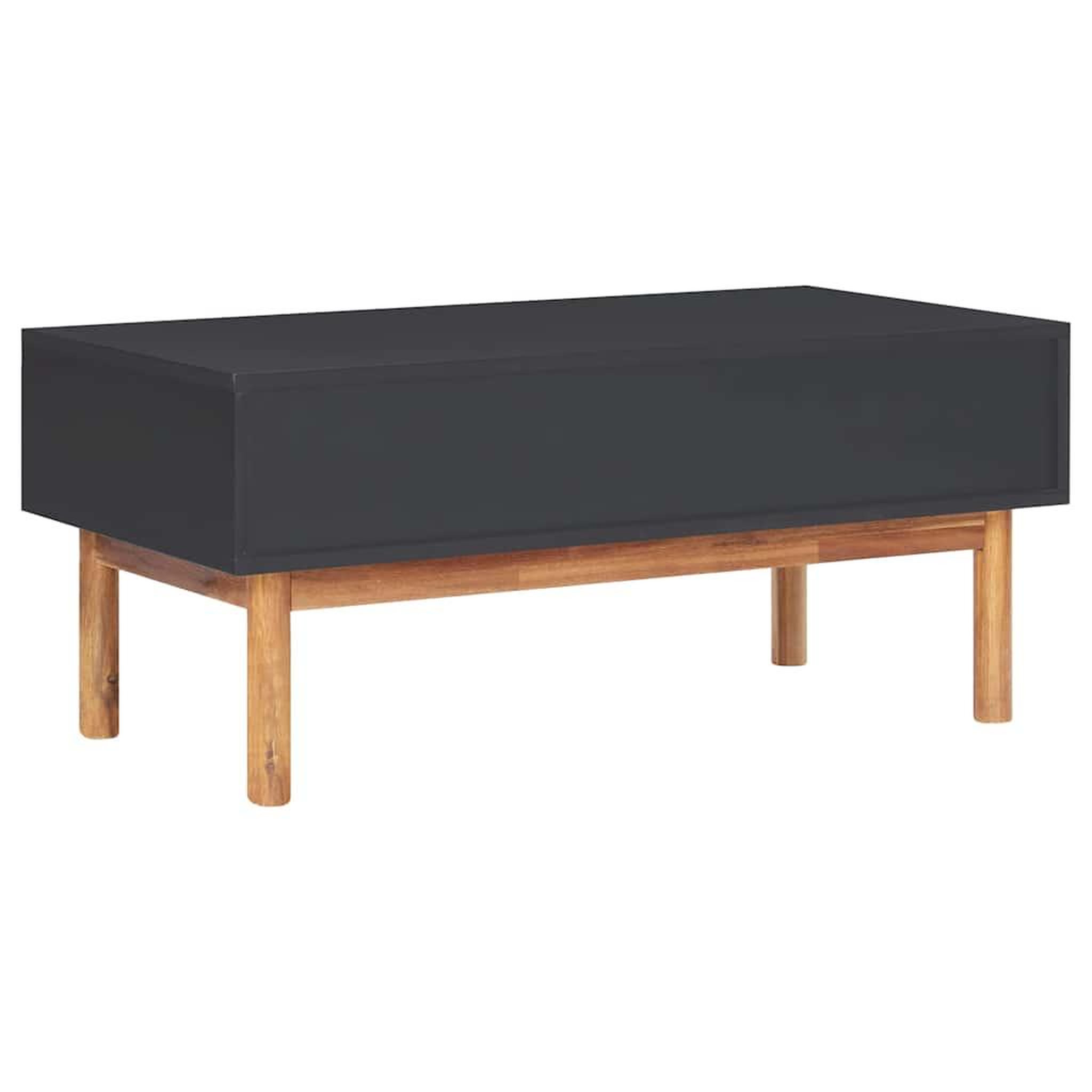 Voir la diapositive 6 : VIDAXL Table basse 90x50x40 cm Bois d'acacia massif et MDF