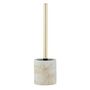Voir la diapositive 2 : Wenko Brosse WC design marbre Odos - Blanc