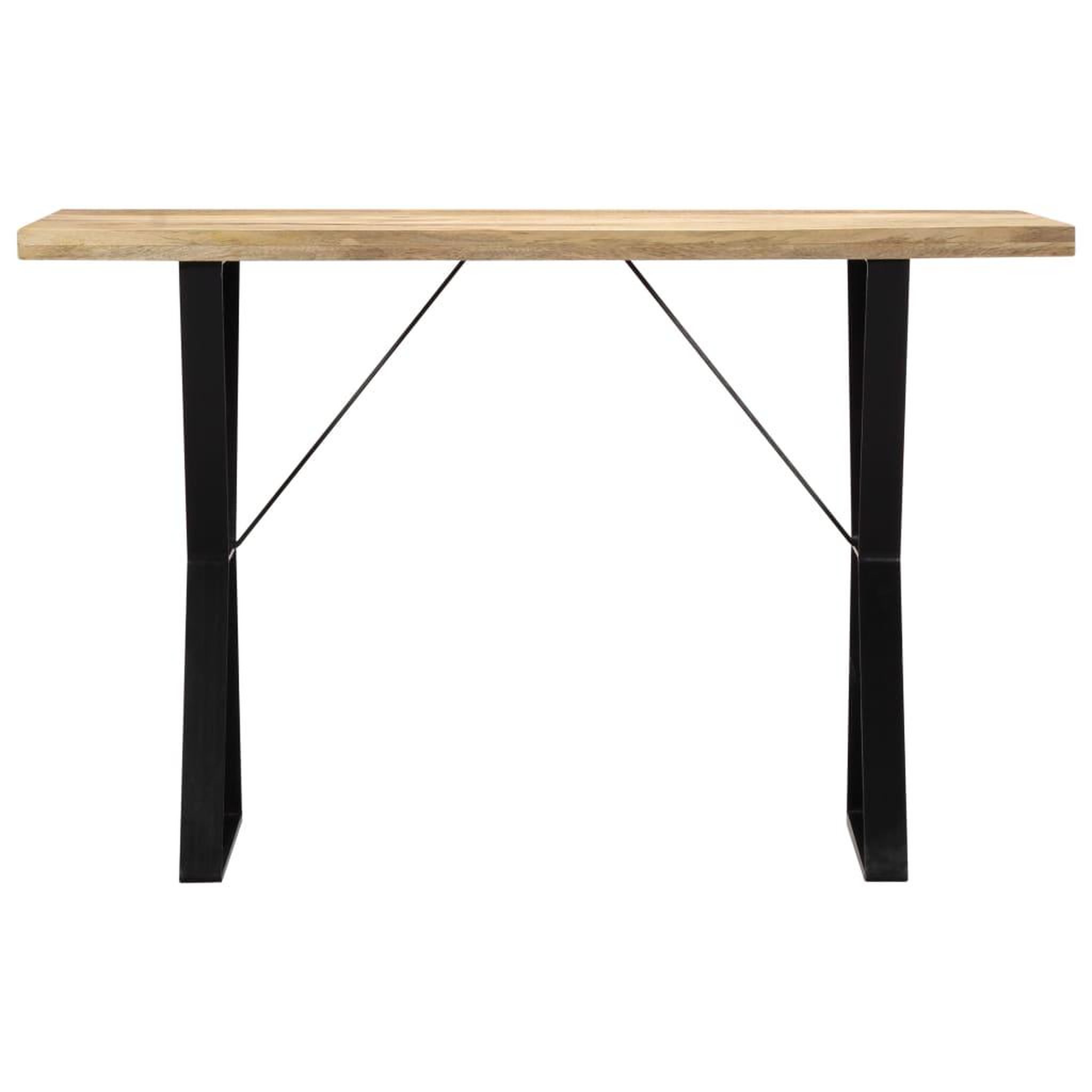 Voir la diapositive 2 : VIDAXL Table a manger 120x60x76 cm Bois de manguier massif