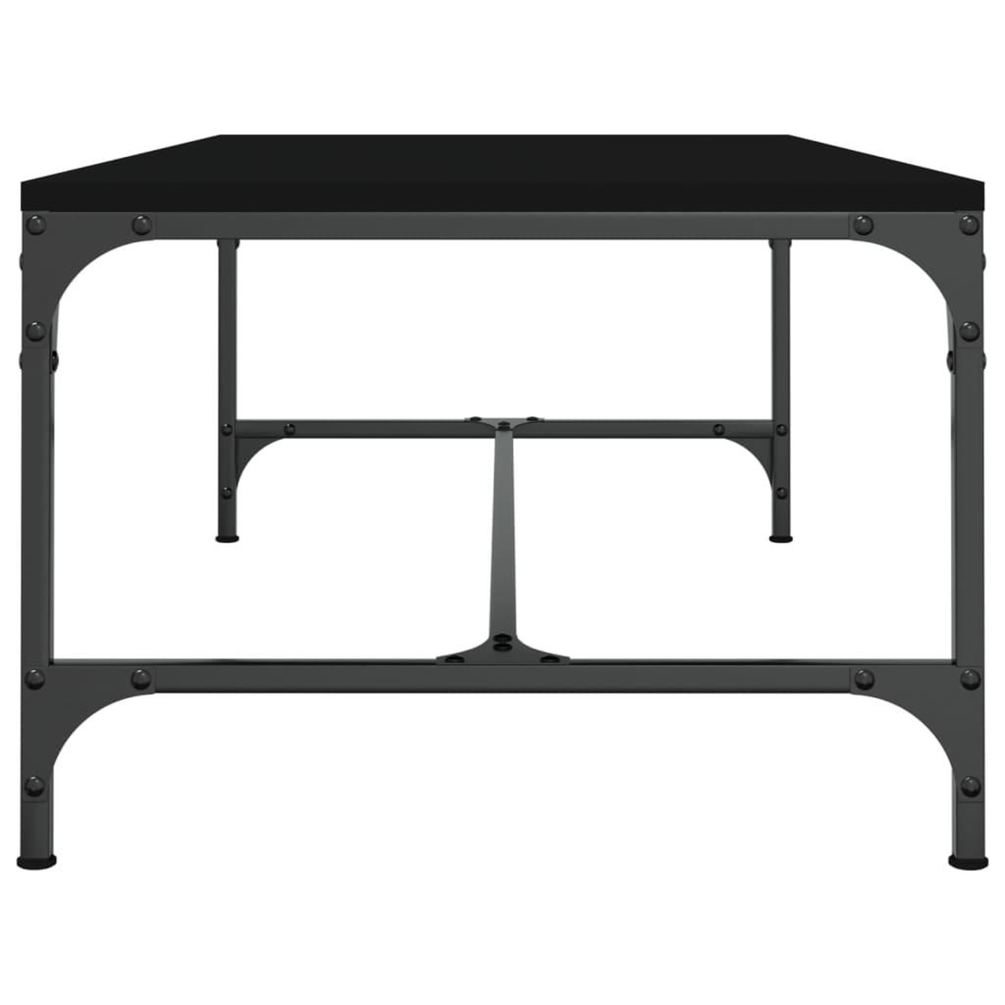Voir la diapositive 5 : VIDAXL Table basse Noir 80x50x35 cm Bois d'ingenierie