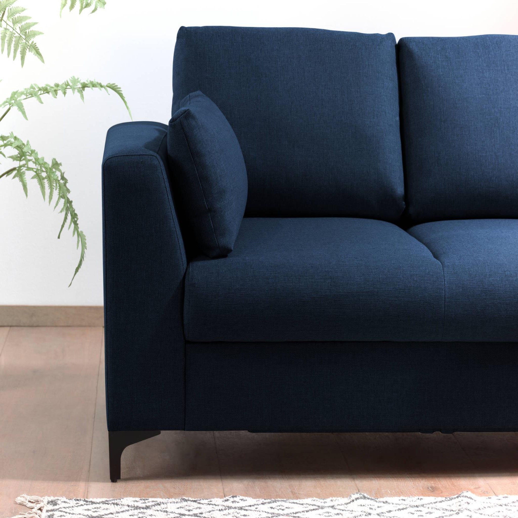 Voir la diapositive 4 : LISA DESIGN Tala - canapé d'angle droit - convertible - 5 places - en tissu