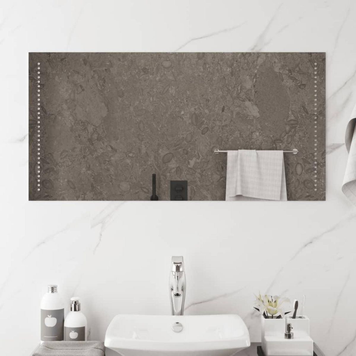 VIDAXL Miroir de salle de bain a LED 50x100 cm