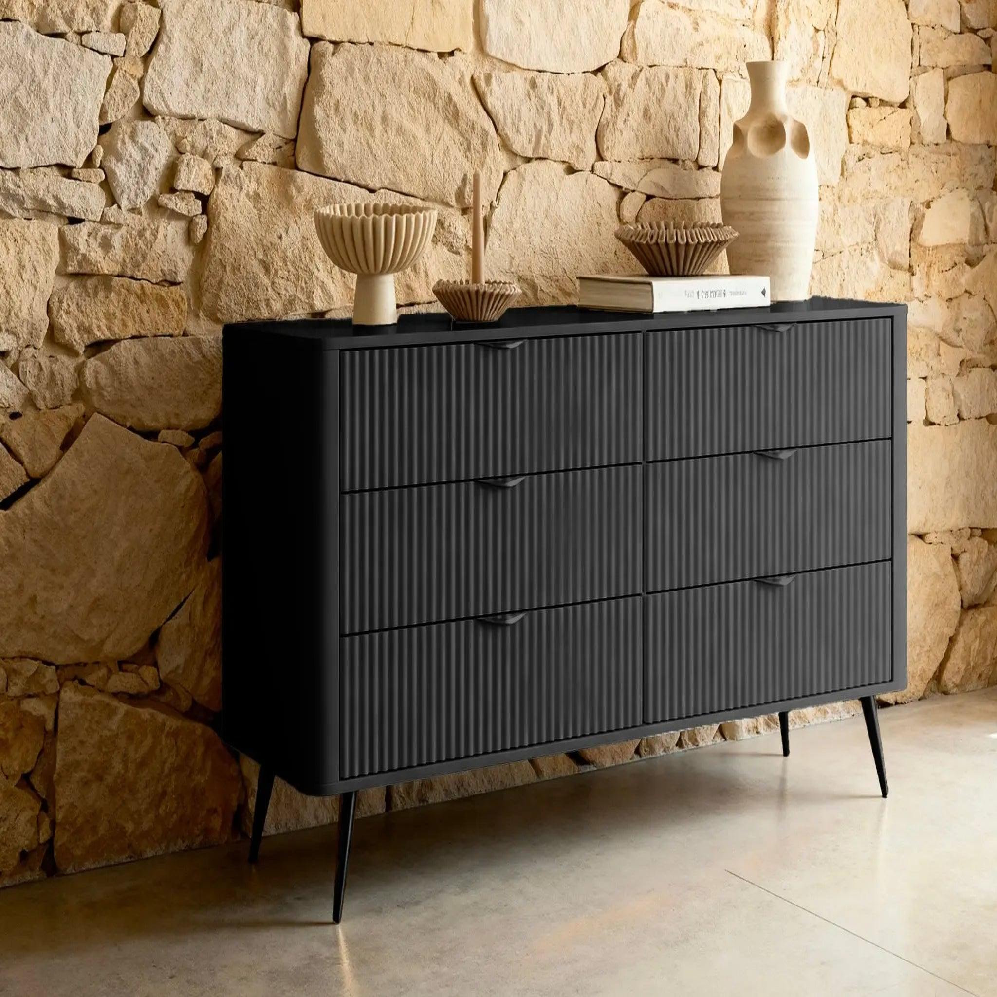 Voir la diapositive 3 : CASANOVA PARIS Joudy - buffet 163cmeffet rainuré