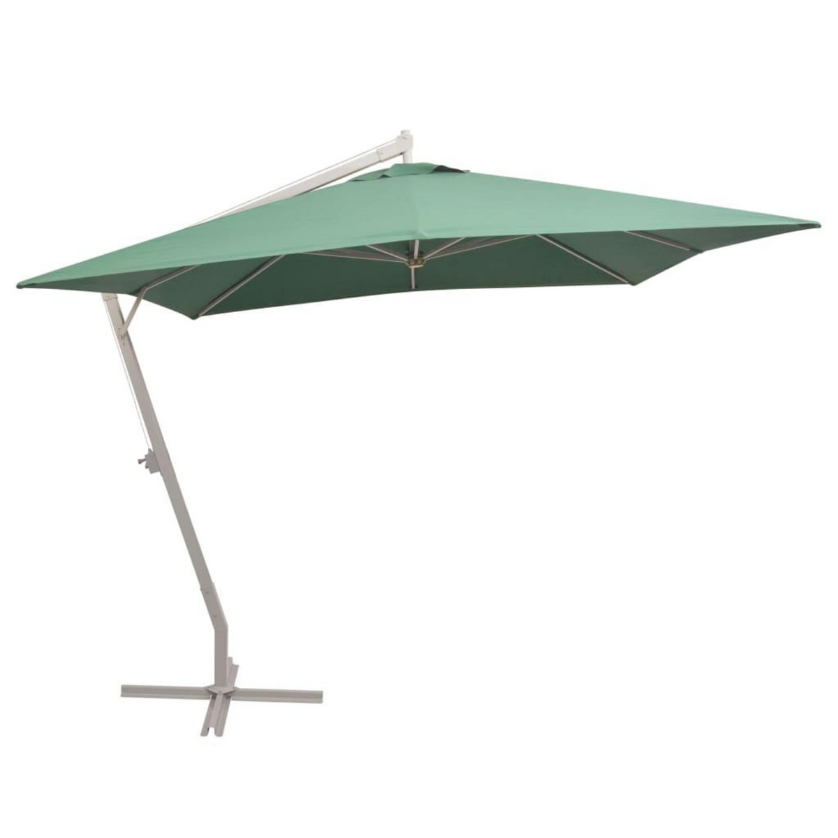 VIDAXL Parasol suspendu avec poteau en aluminium 300x300 cm vert