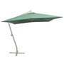 Voir la diapositive 1 : VIDAXL Parasol suspendu avec poteau en aluminium 300x300 cm vert