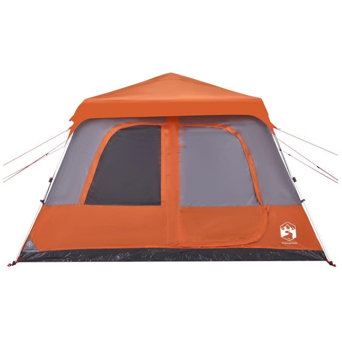 VIDAXL Tente familiale dome 10 personnes gris orange liberation rapide