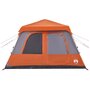 Voir la diapositive 5 : VIDAXL Tente familiale dome 10 personnes gris orange liberation rapide