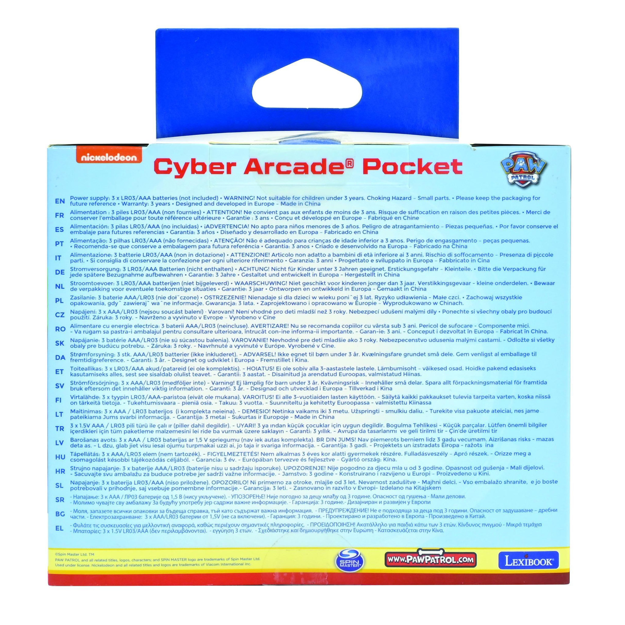 Voir la diapositive 6 : Lexibook Mini Console de jeux portable couleur Pat Patrouille Cyber Arcade Pocket