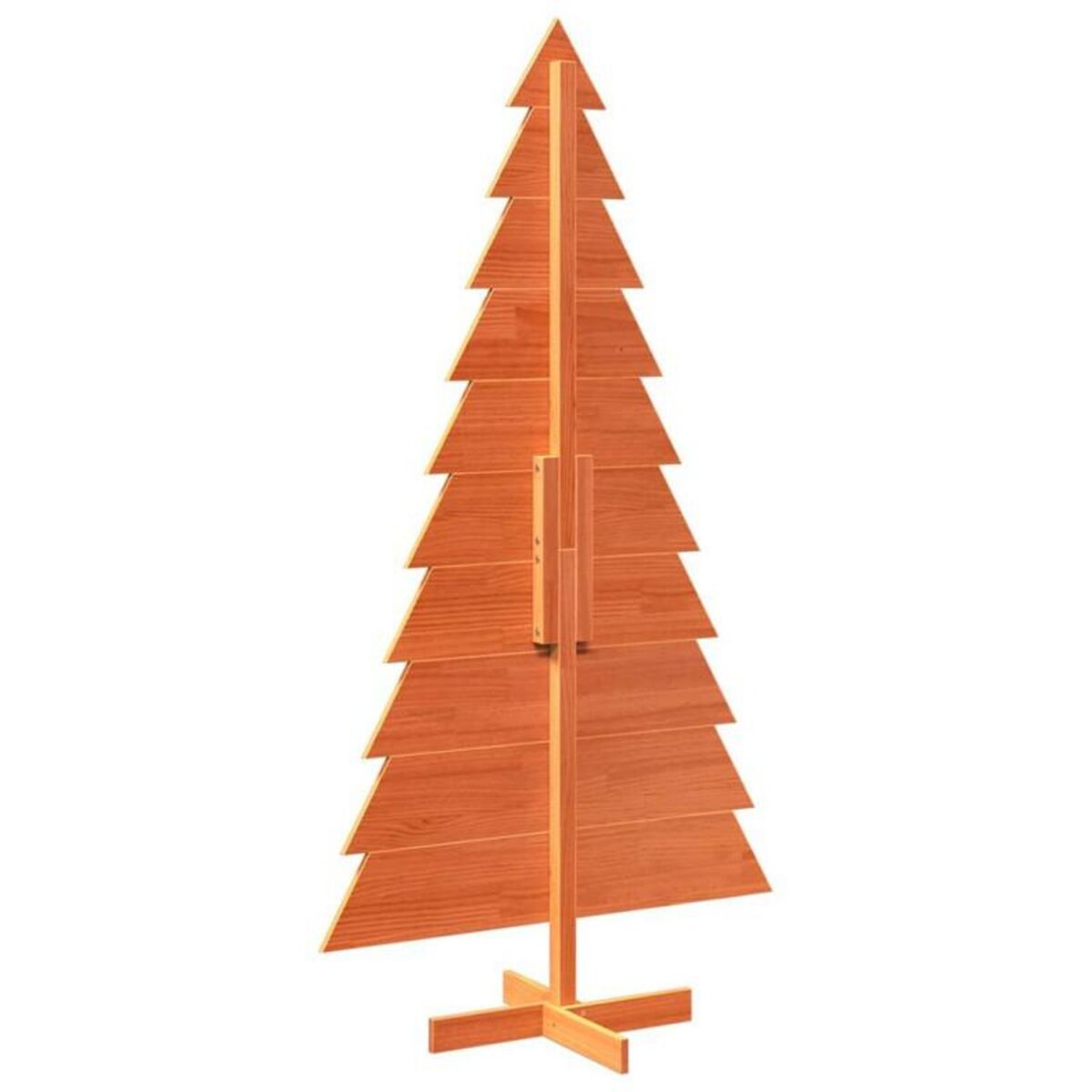 VIDAXL Arbre de Noël en bois pour décoration 180 cm bois de pin massif