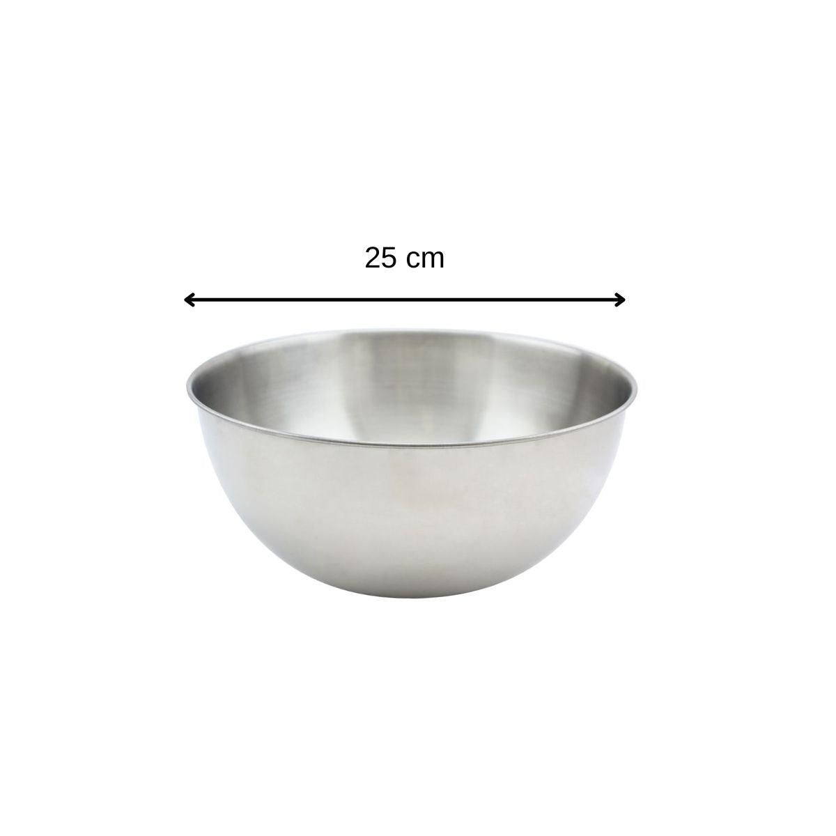 Fackelmann Bol à mixer en inox de 25 cm de diamètre Fackelmann Basic