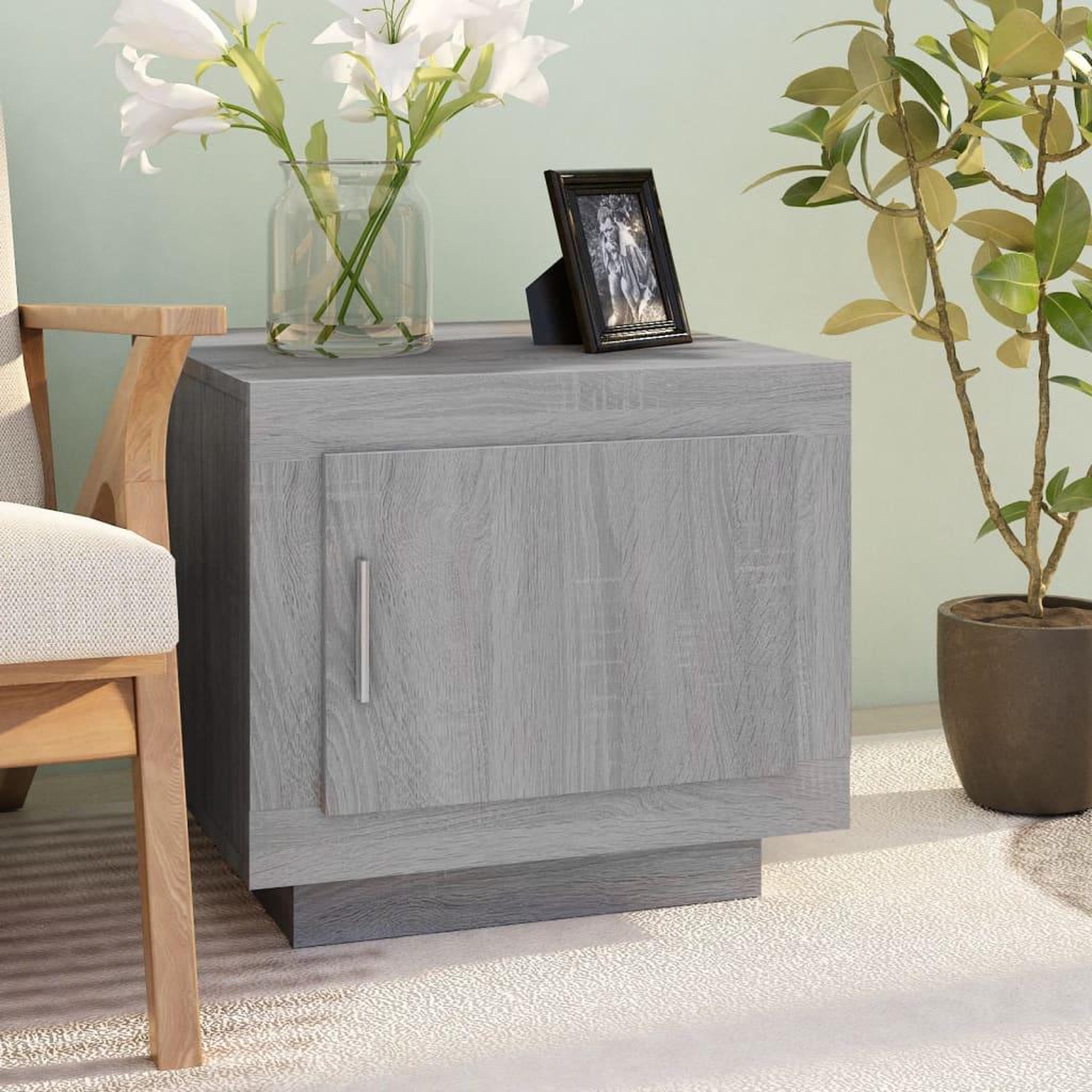 VIDAXL Table basse sonoma gris 51x50x45 cm bois d'ingenierie