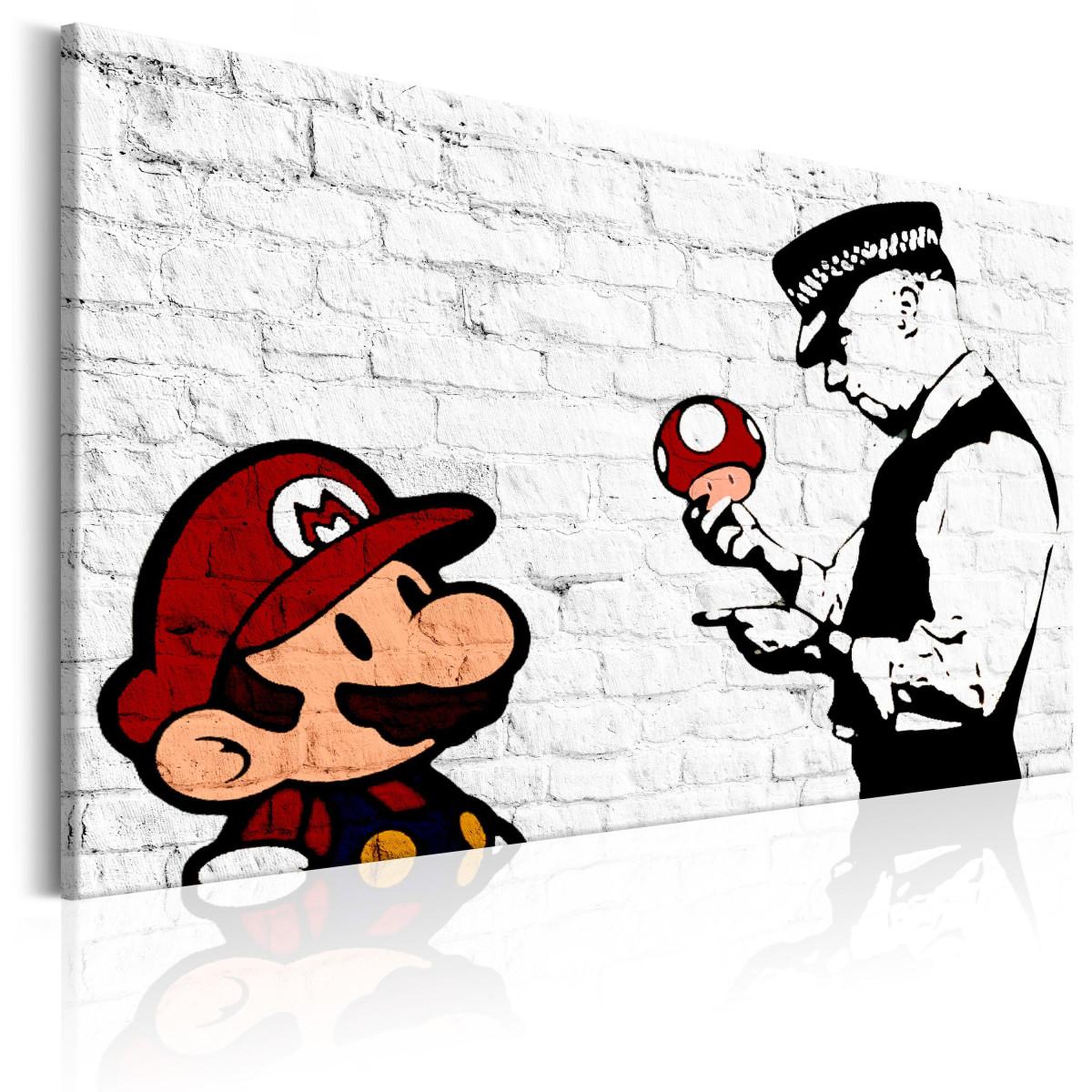 Voir la diapositive 1 : Paris Prix Tableau Imprimé  Banksy - on Brick