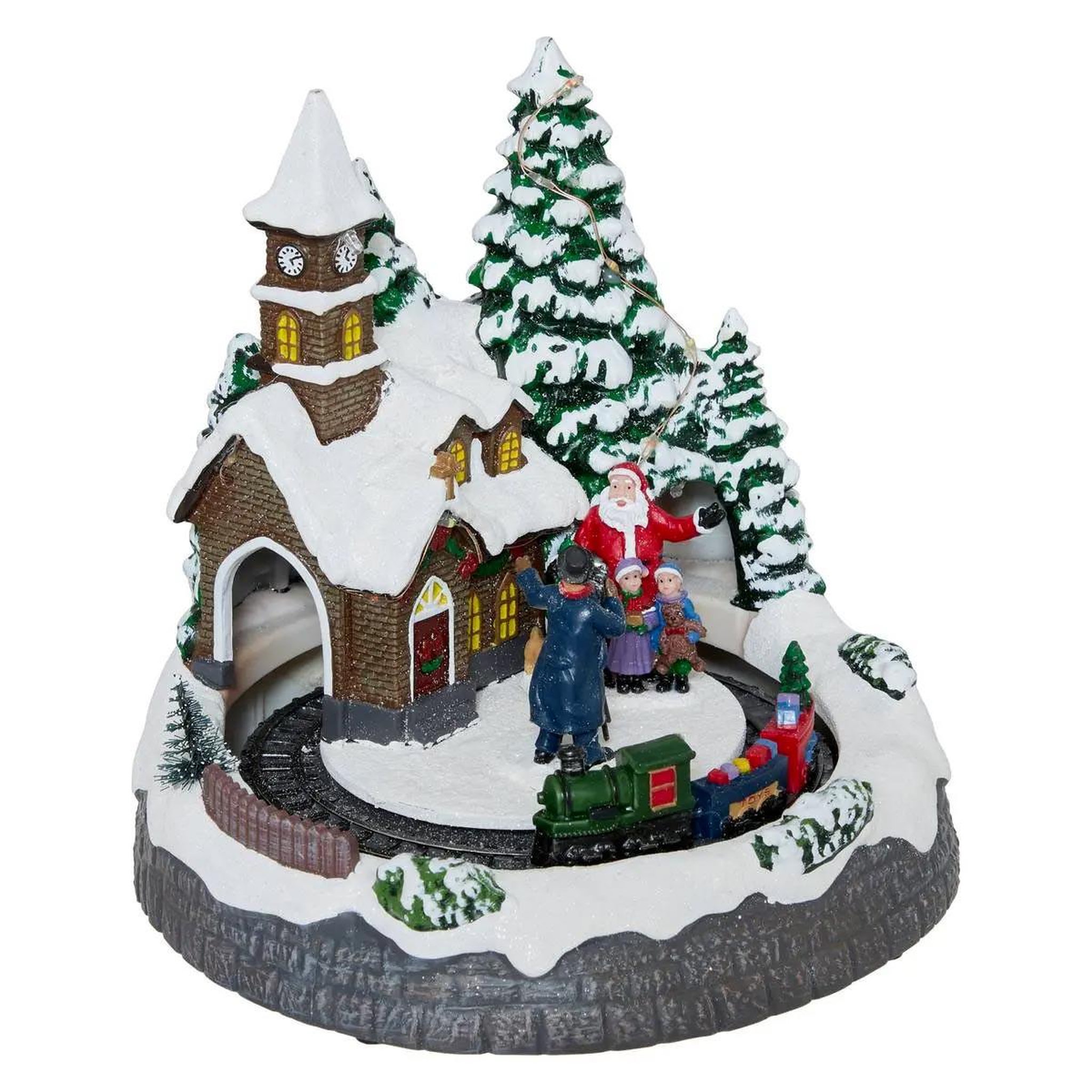 FEERIC LIGHT & CHRISTMAS Village de noël église  square  20cm multicolore