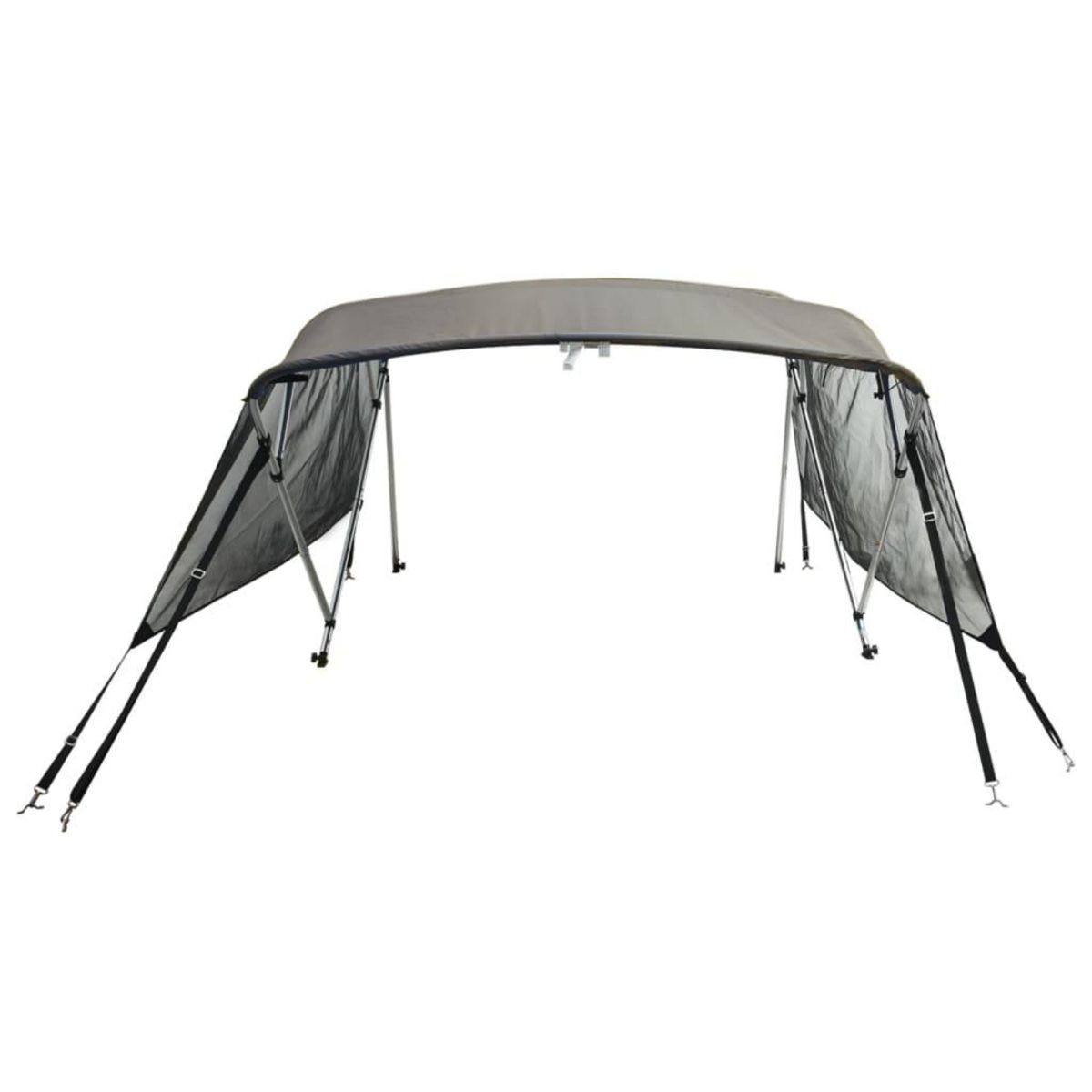 VIDAXL Toit bimini a 4 arceaux parois en maille 243x(200-213)x137 cm