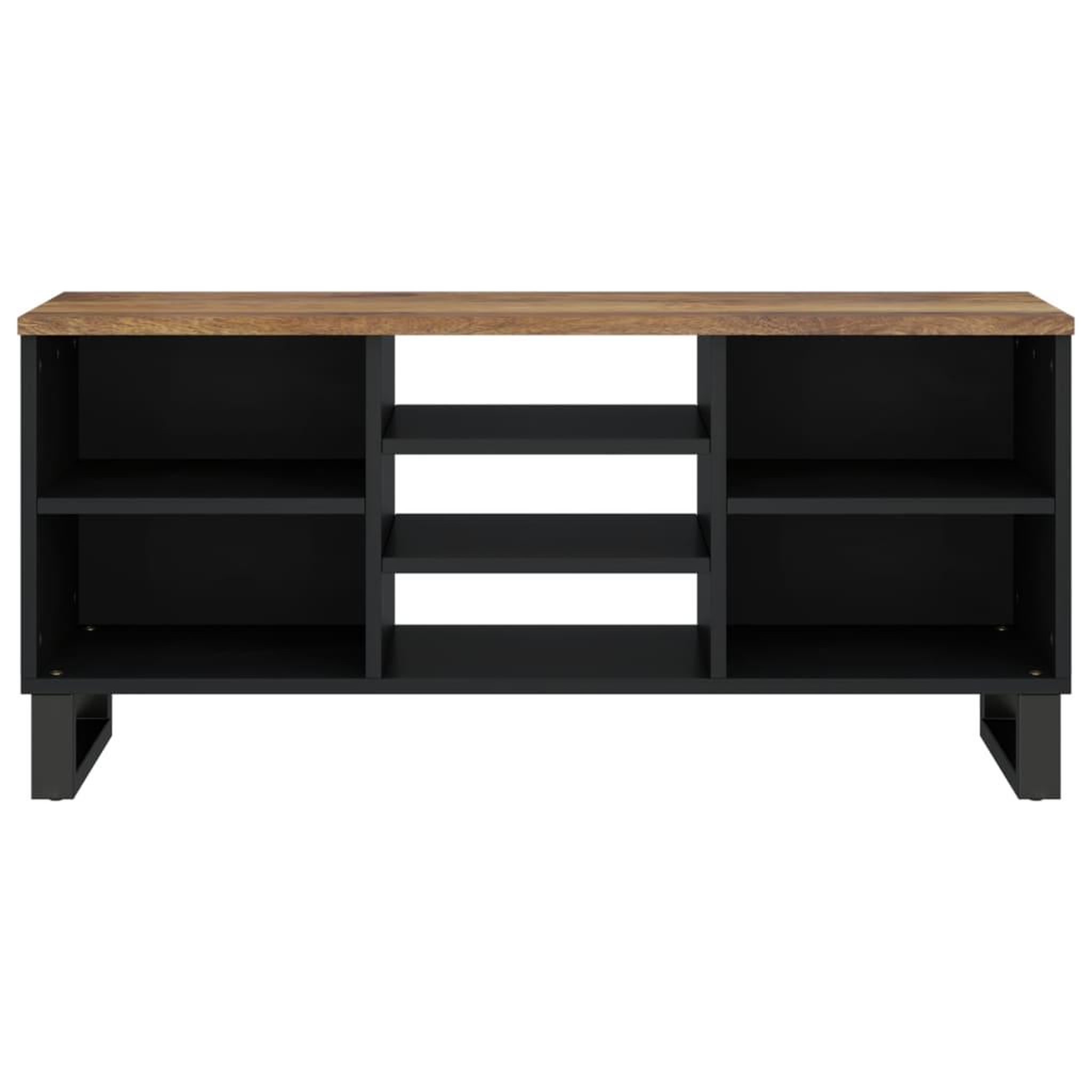 Voir la diapositive 3 : VIDAXL Meuble TV 100x33x46 cm bois de manguier et d'ingenierie