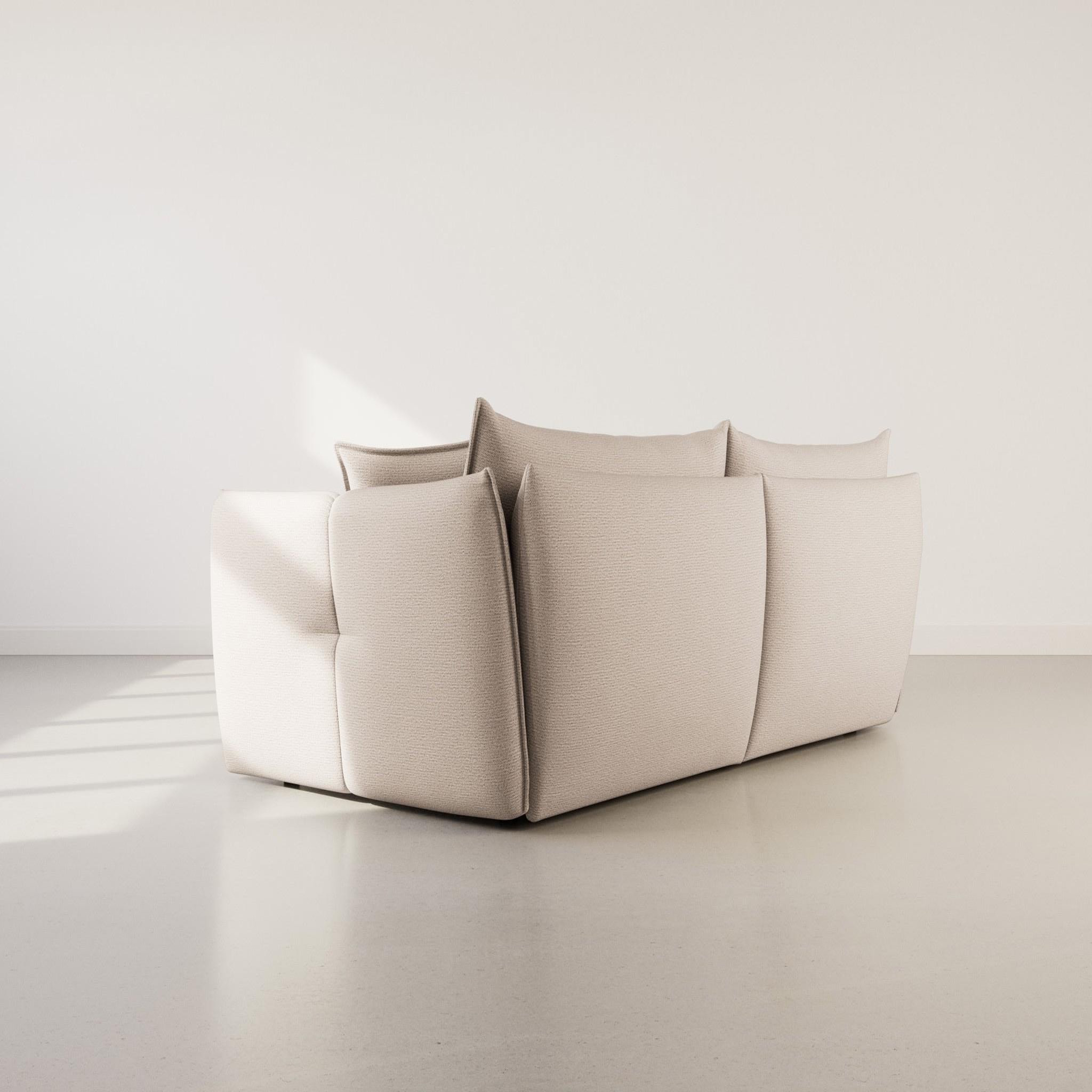 Voir la diapositive 5 : LISA DESIGN Cassiopee - canapé d'angle gauche 4 places en tissu texturé