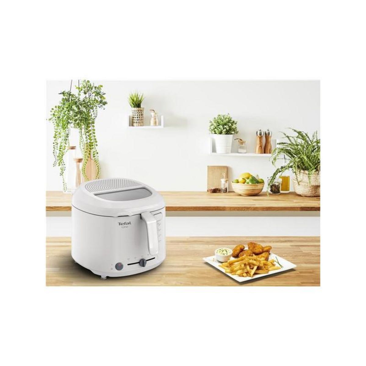 TEFAL Friteuse 1.8l 1470w gris clair - FF203B10