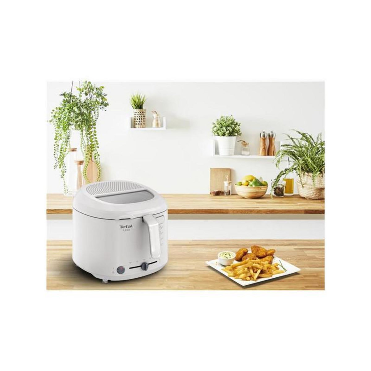 TEFAL Friteuse 1.8l 1470w gris clair - FF203B10