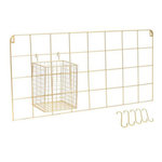 Paris Prix Support Mural 5 Crochets Design  Filaire  60cm Or