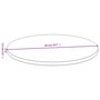 Voir la diapositive 5 : VIDAXL Dessus de table Ø50x1,5 cm bambou