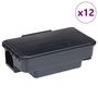 Voir la diapositive 2 : VIDAXL Pieges a souris 12 pcs noir 22x12,5x7,5 cm