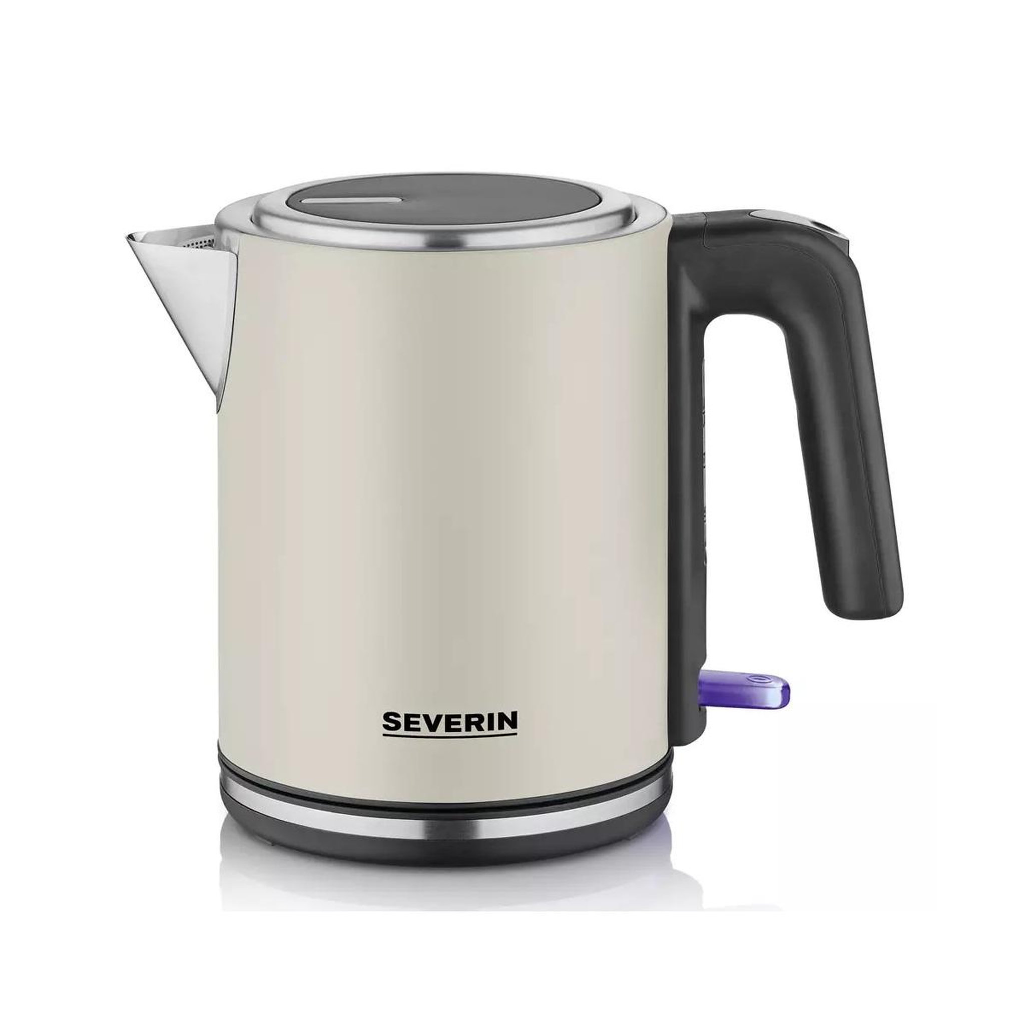SEVERIN Bouilloire sans fil 1l 2400w inox laqué beige - wk9577