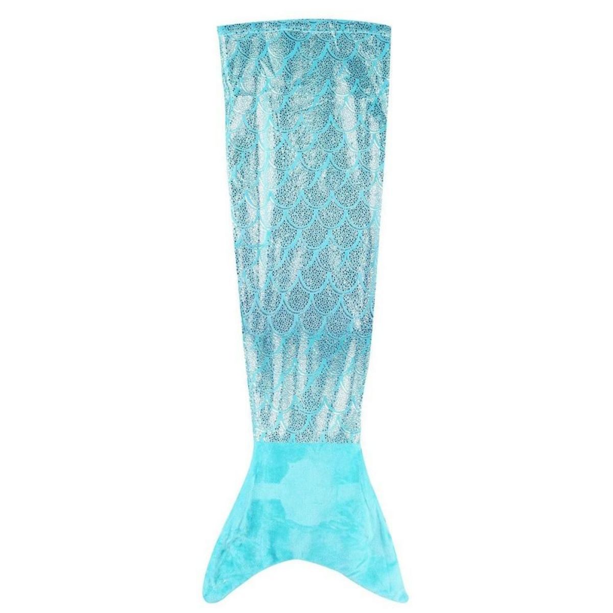 The Home Deco Factory Plaid sirène paillettes bleu