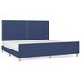 Voir la diapositive 2 : VIDAXL Cadre de lit sans matelas bleu 200x200 cm tissu