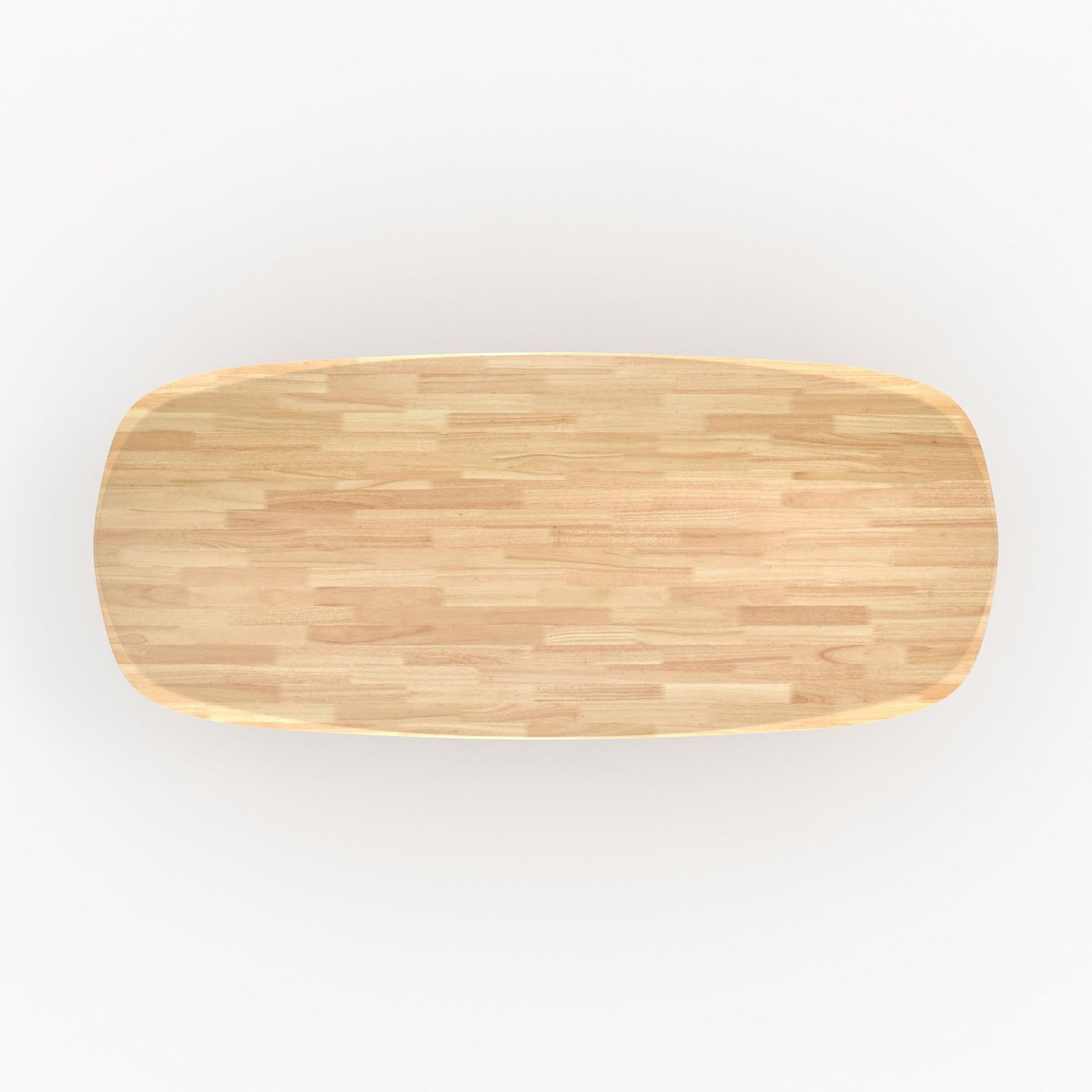 Rendez vous déco Table rectangulaire en bois d'hévéa massif foncé 8 personnes - Merlin