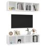 Voir la diapositive 3 : VIDAXL Meubles TV muraux 2 pcs Blanc Bois d'ingenierie