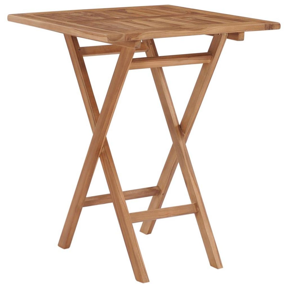 VIDAXL Table pliable de jardin 60x60x75 cm Bois de teck solide