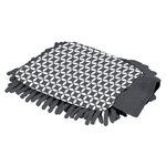 Paris Prix Gant Microfibre  Geoflower  23cm Gris & Blanc
