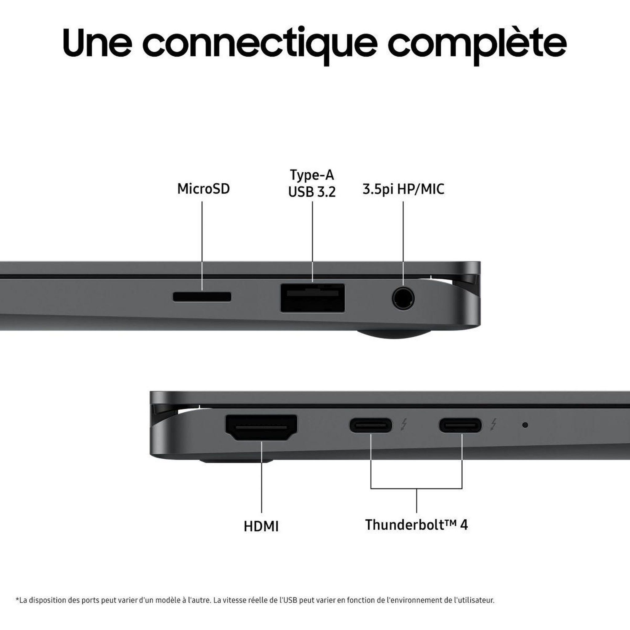 Voir la diapositive 5 : Samsung Ordinateur portable galaxy book5 360 15,6 u5 16go 512go ai copilot+pc