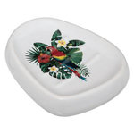 FIVE Porte Savon en Céramique  Tropical  12cm Blanc