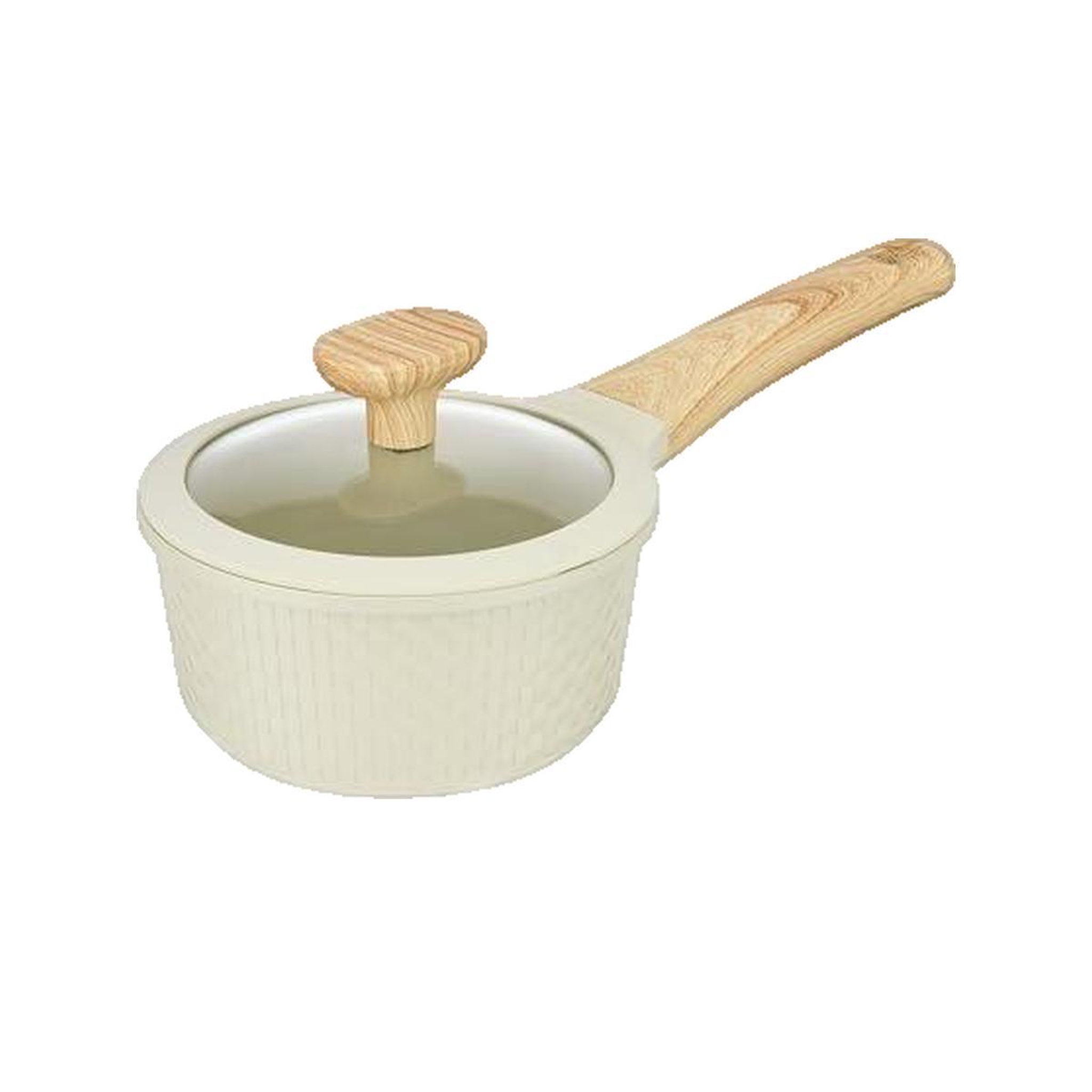 Rest & Be Thankful Casserole Resto Circulaire Beige antiadhésif Pfluon Cookmark 1,3 L