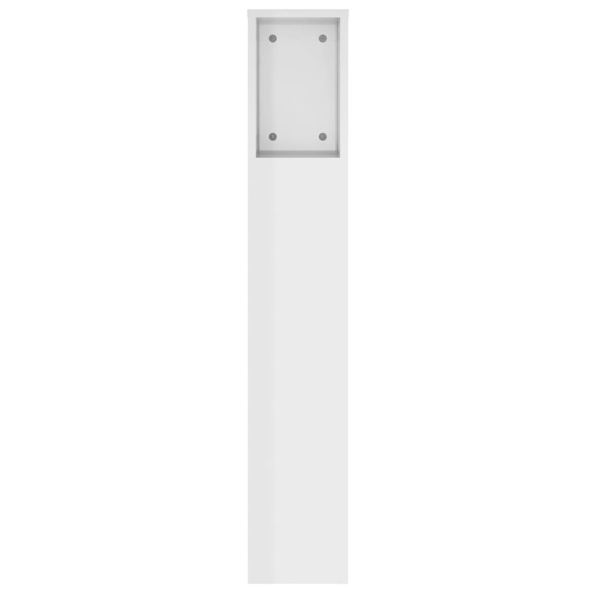 Voir la diapositive 4 : VIDAXL Armoire de tete de lit Blanc brillant 140x18,5x104,5 cm