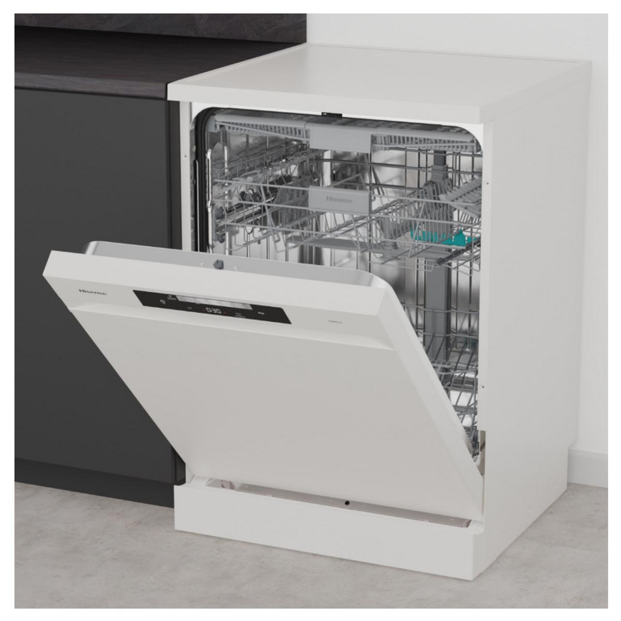 Voir la diapositive 3 : Hisense Lave-vaisselle 60cm 14 couverts 45db blanc - hs642c90w