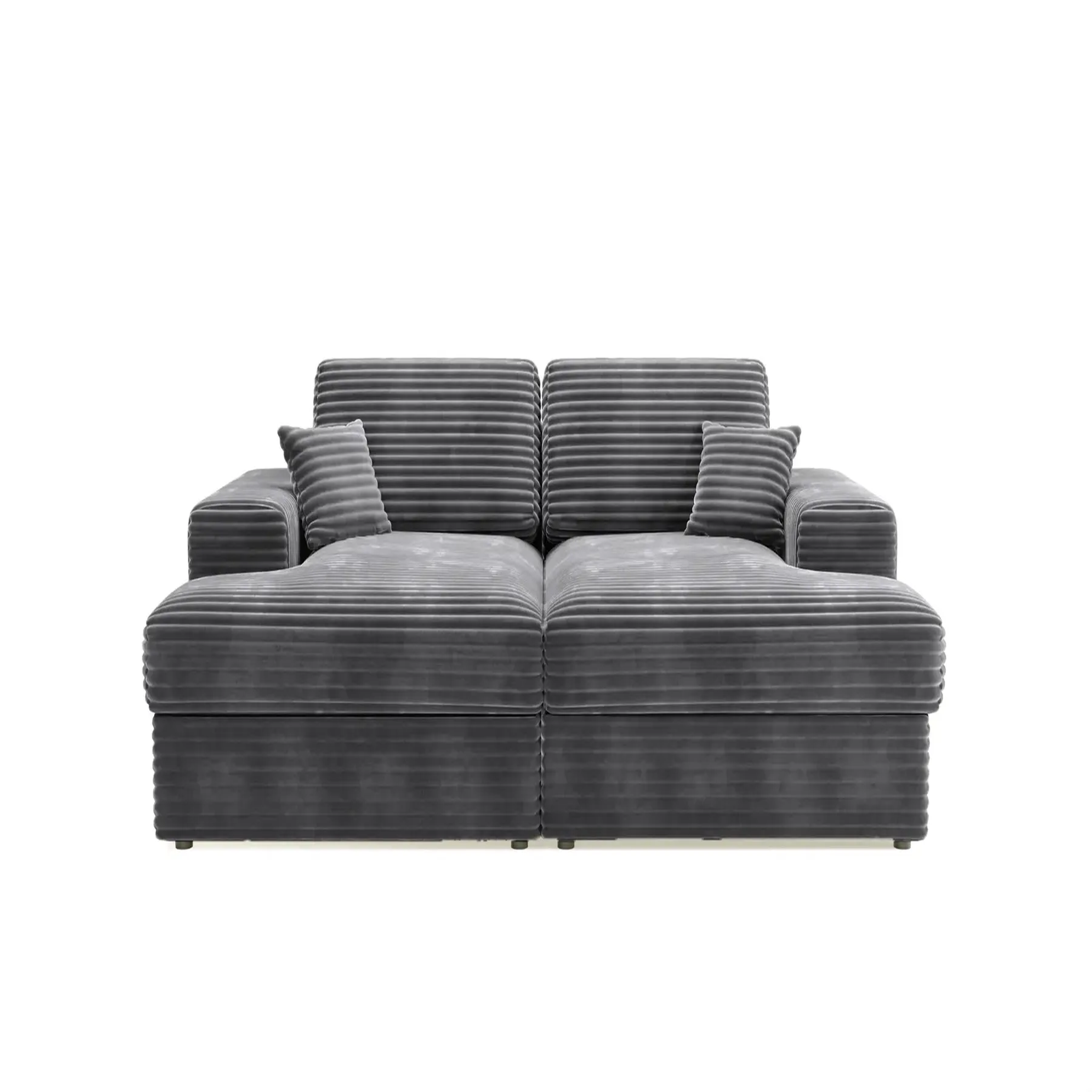 Voir la diapositive 1 : CASANOVA PARIS Lisbonne xl - canapé droit xl velours côtelé
