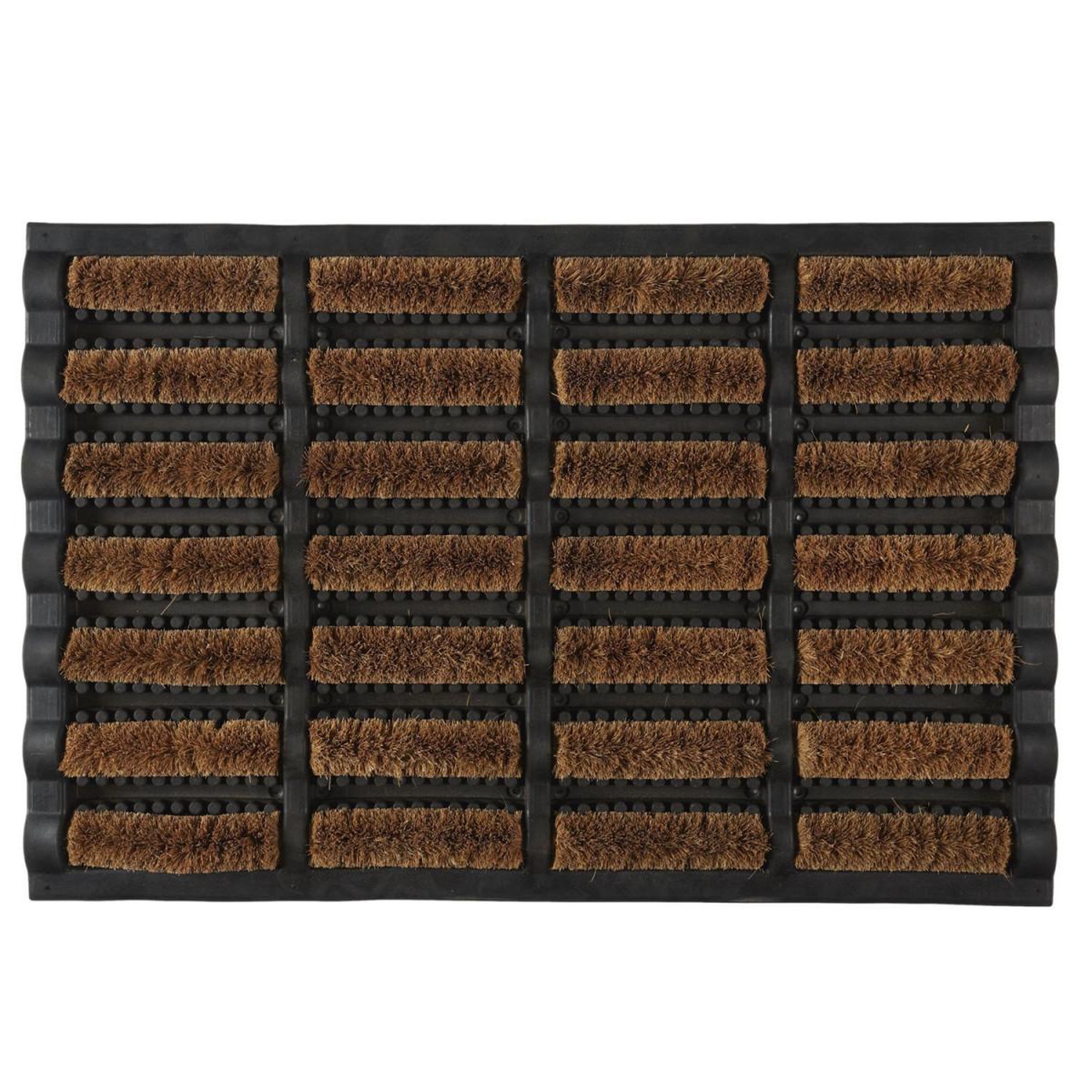 The Home Deco Factory Paillasson Grattoir  Adrian  40x60cm Marron & Noir